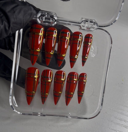 Christmas Flannel Nail Set